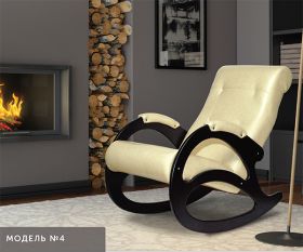 Кресло-качалка мягкое модель 4