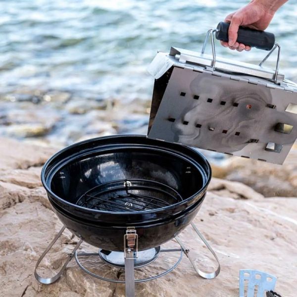 Портативный угольный гриль Napoleon Premium 37 см NK14K-LEG-3 - фото 6