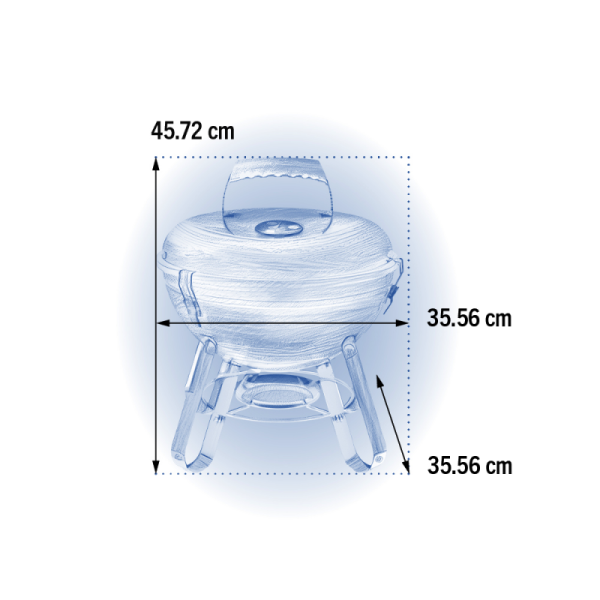 Портативный угольный гриль Napoleon Premium 37 см NK14K-LEG-3 - фото 17