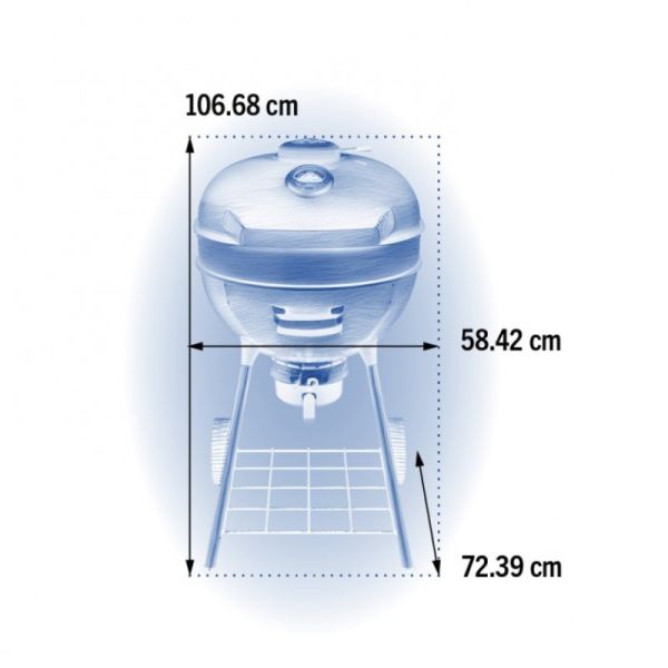 Угольный гриль Napoleon Professional 57 см PRO22K-LEG-3 - фото 12
