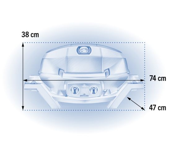 Портативный газовый гриль Napoleon TravelQ PRO285-BK - фото 10