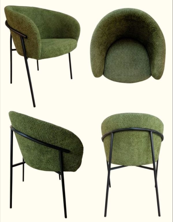 Стілець-крісло "Ливорно" на металевому каркасі - фото 2