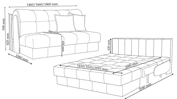 Диван Мічиган акордеон - фото 5