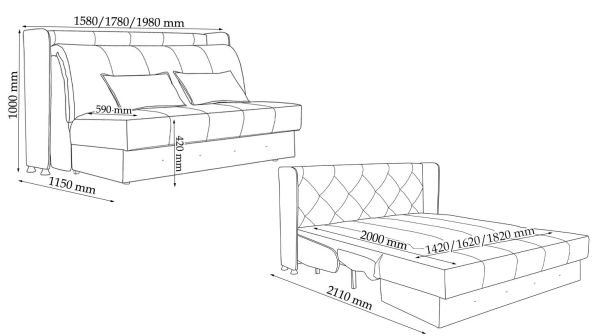 Диван Дербі Lite акордеон - фото 2