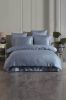 Комплект постільної білизни LAURA HOME TENCEL EVA 200*220 / 240*260 indigo