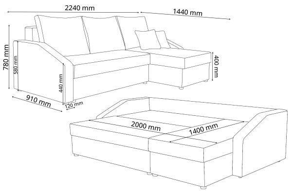 Диван кутовий Мікс 1 - фото 7