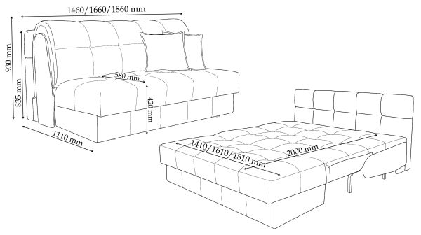 Диван Канзас акордеон - фото 6