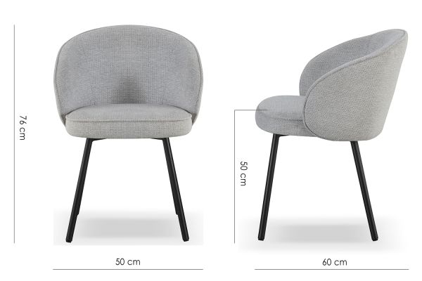 Albie Стілець обідній, Scandinavian gray (13832) - фото 6