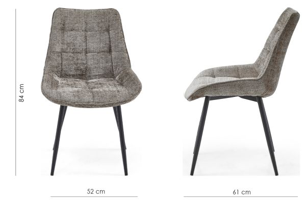 Brim Стіл обеденный, Cream truffle charm black base (13847) - фото 3