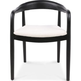 Denali Стул обеденный с подлокотниками, Savanna beige black wood (13952)