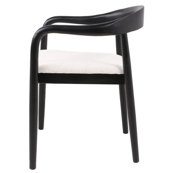 Denali Стул обеденный с подлокотниками, Savanna beige black wood (13952) - фото 8