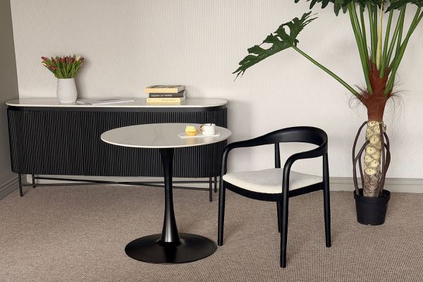 Denali Стул обеденный с подлокотниками, Savanna beige black wood (13952) - фото 2