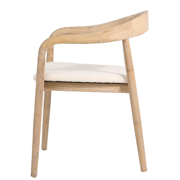 Denali Стул обеденный с подлокотниками, Savanna beige natural wood (13953) - фото 3