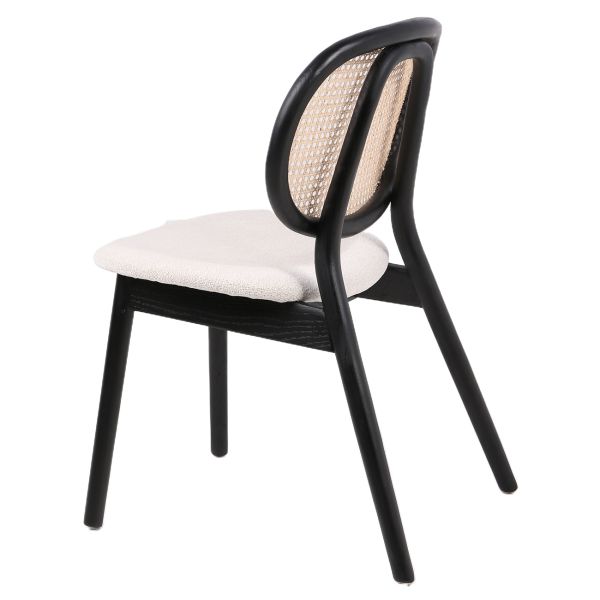 Elegant Стілець обідній, Savanna beige black wood (13956) - фото 4