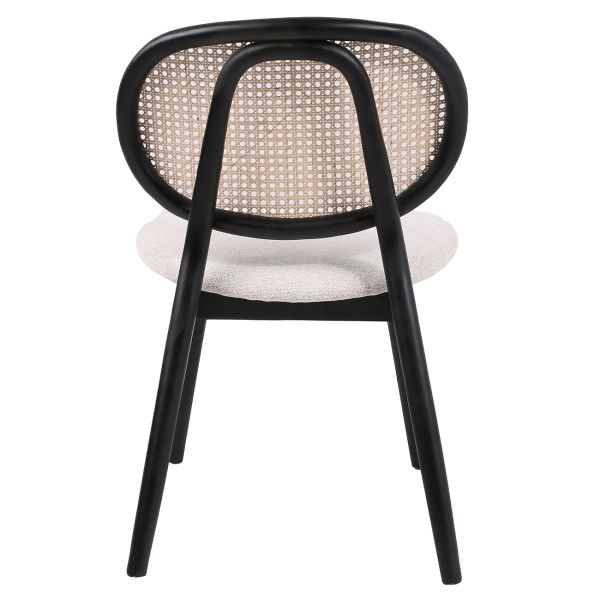 Elegant Стілець обідній, Savanna beige black wood (13956) - фото 5
