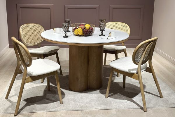 Elegant Стілець обідній, Savanna beige natural wood (13957) - фото 6