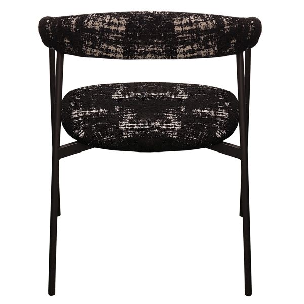 Hush Cтілець обідній з підлокітниками, Resin luxury volcanic black base (13999) - фото 4