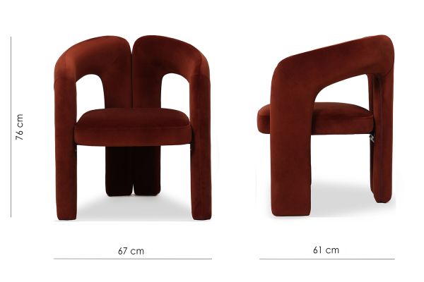 Mason Крісло, Saffron velvet (16096) - фото 6