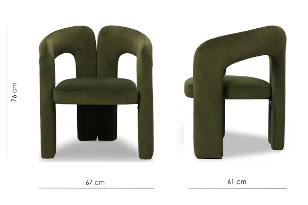 Mason Крісло, Green forest velvet (16097) - фото 6