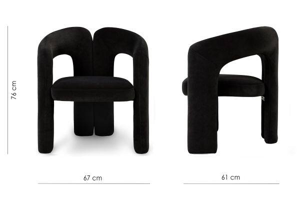 Mason Крісло, Black moon velvet (16099) - фото 6