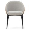 Elba Стілець обідній, Moon salt and black legs (13854)