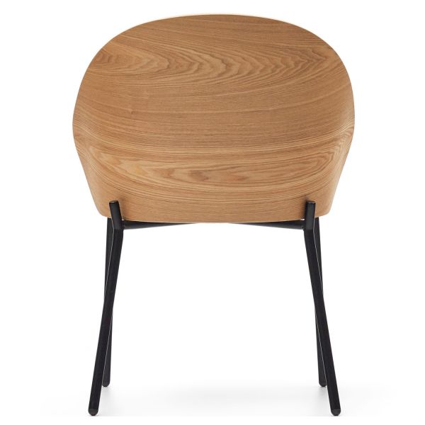 Elba Стілець обідній, Moon salt and black legs (13854) - фото 5