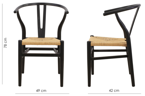 Skyfall Стул обеденный, Black wood (13955) - фото 8