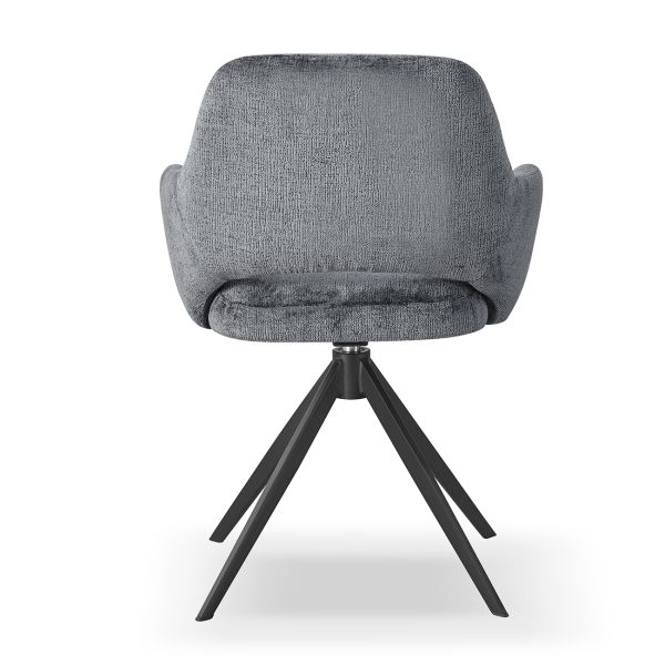 Rouse Стул обеденный с подлокотниками, поворотный 360° Charcoal chic (13826) - фото 4