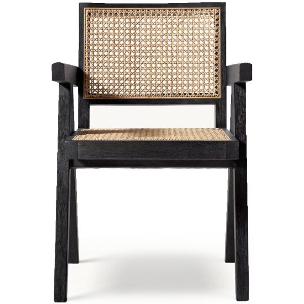 Luxe Стул обеденный с подлокотниками, Black wood (13958)