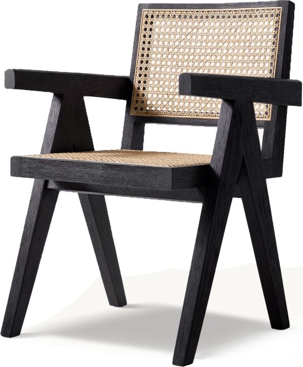 Luxe Стул обеденный с подлокотниками, Black wood (13958) - фото 2