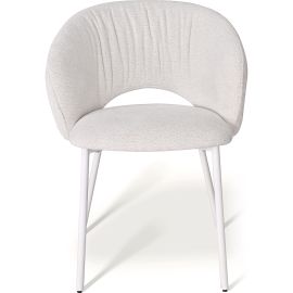 Emma Стул обеденный с подлокотниками, Savanna beige white base (13991)