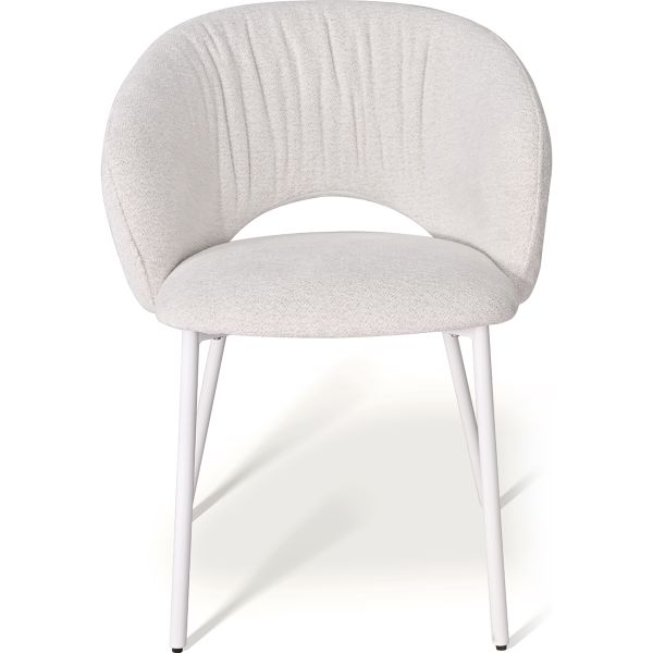 Emma Cтілець обідній з підлокітниками, Savanna beige white base (13991)