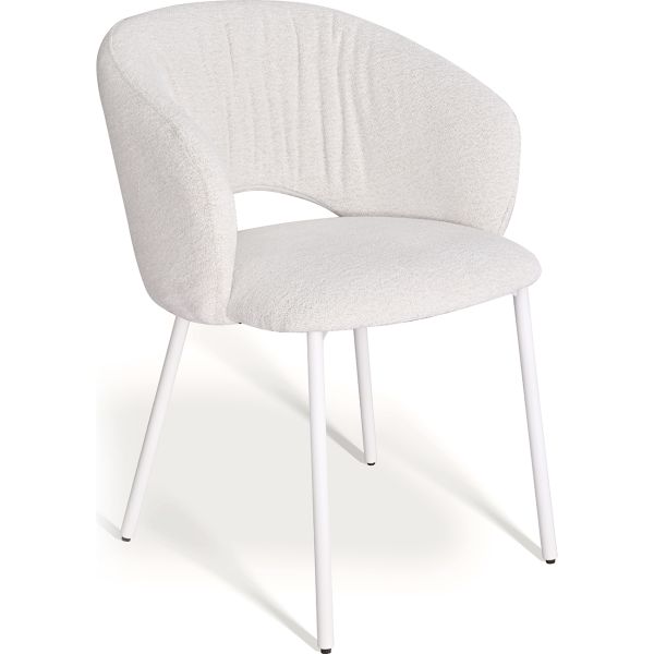 Emma Cтілець обідній з підлокітниками, Savanna beige white base (13991) - фото 2