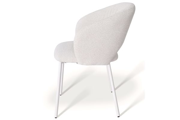 Emma Cтілець обідній з підлокітниками, Savanna beige white base (13991) - фото 3