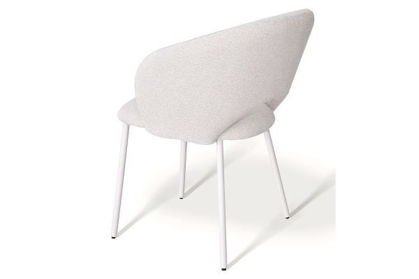 Emma Cтілець обідній з підлокітниками, Savanna beige white base (13991) - фото 4