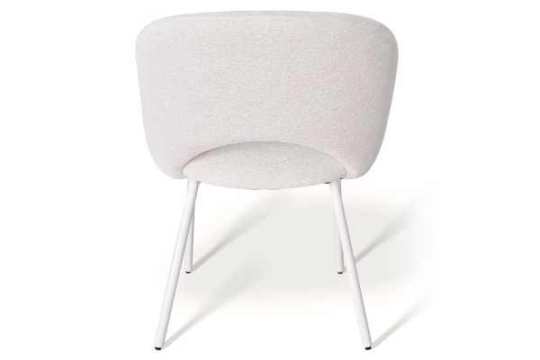 Emma Cтілець обідній з підлокітниками, Savanna beige white base (13991) - фото 5