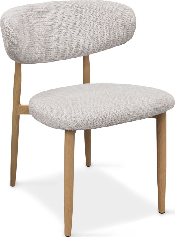 Mist Стул обеденный, Marble linen nature wood base (13998) - фото 5