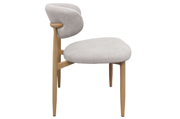 Mist Стул обеденный, Marble linen nature wood base (13998) - фото 2