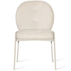 Paoline Стул обеденный, Cream silk and light grey legs (13856)