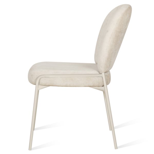 Paoline Стул обеденный, Cream silk and light grey legs (13856) - фото 3