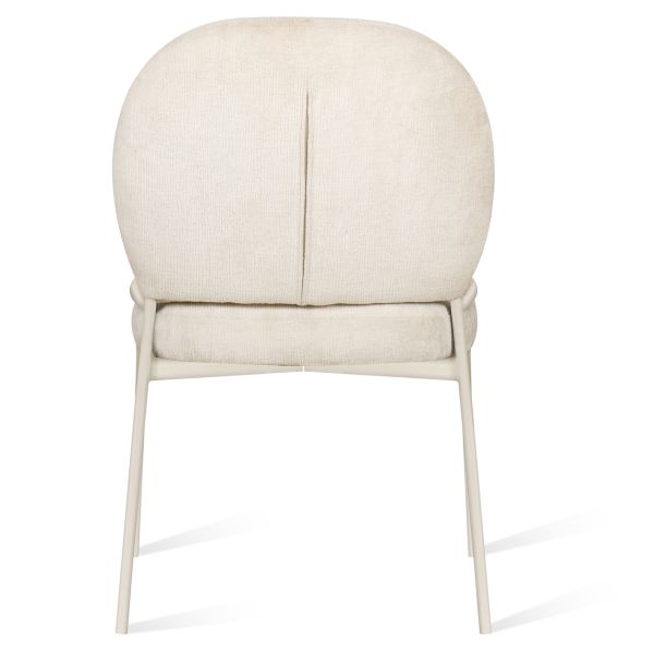 Paoline Стул обеденный, Cream silk and light grey legs (13856) - фото 5