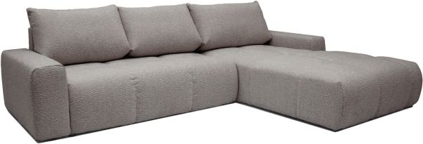 VOLTURNO Диван кутовий Taupe boucle 4-місний з правим шезлонгом (13451) - фото 13