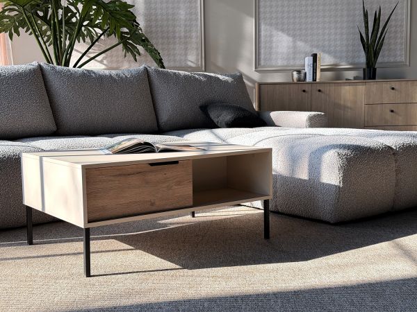 VOLTURNO Диван кутовий Taupe boucle 4-місний з правим шезлонгом (13451) - фото 5