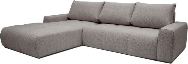 VOLTURNO Диван кутовий Taupe boucle 4-місний з лівим шезлонгом (13452) - фото 12