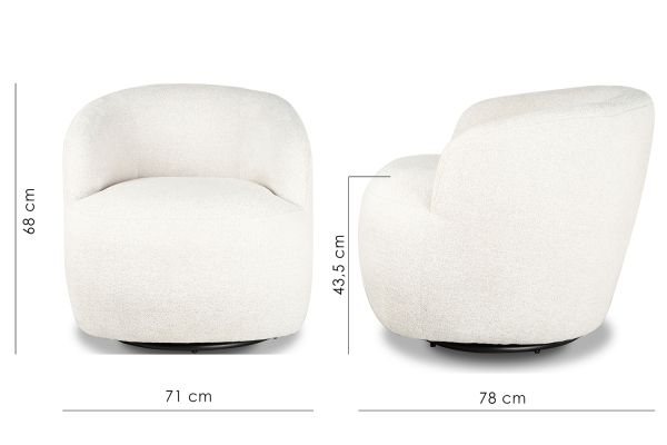 Lola Кресло, поворотное 360° Foggy evening (13976) - фото 7