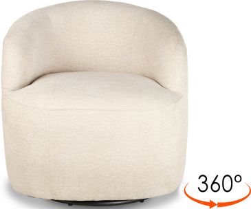 Lola Кресло, поворотное 360° Wheat relief (13975)