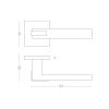 Дверная ручка MVM QOOB SLIM Z-1320/E20 MC - фото 3