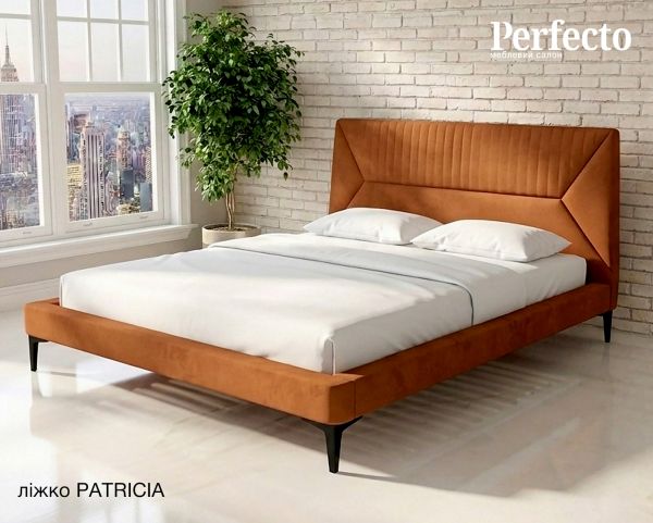 1. NEW. Ліжко Patricia на ніжках, двоспальне