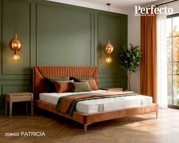 1. NEW. Ліжко Patricia на ніжках, двоспальне - фото 3