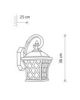 Вуличний світильник Nowodvorski 5292 Tay E27 1x25W IP23 чорний - фото 4